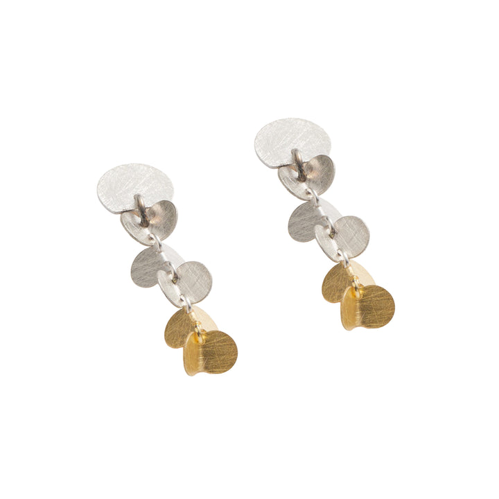 Small Butterfly Earrings in sterling and 18K gold