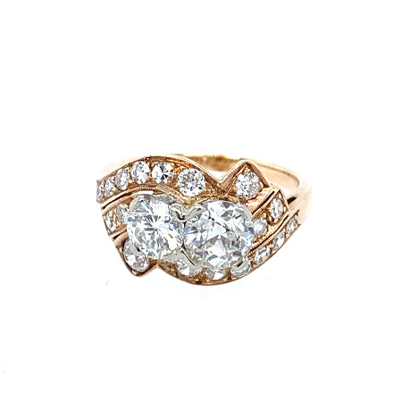 Ladyfingers Jewelry Gold and diamond ring circa 1938