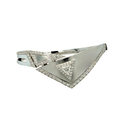 18K white gold and diamond bracelet