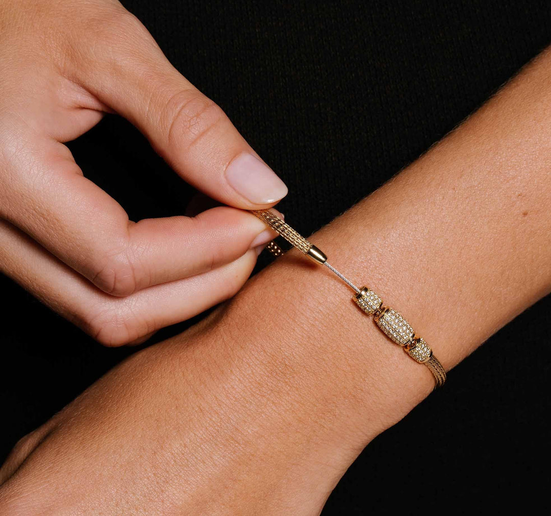 Jorg Heinz "Flex" Gold / Diamond Clasp Bracelet