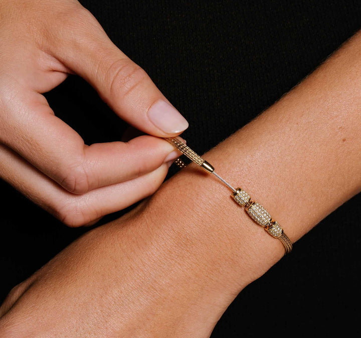 Jorg Heinz "Flex" Gold / Diamond Clasp Bracelet