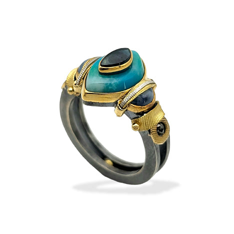 Michael Boyd Platinum, Sterling Gold Ring