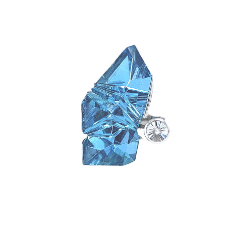 Ladyfingers Jewelry Aquamarine &amp; Platinum Ring