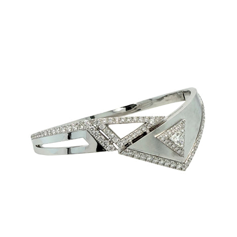 18K white gold and diamond bracelet