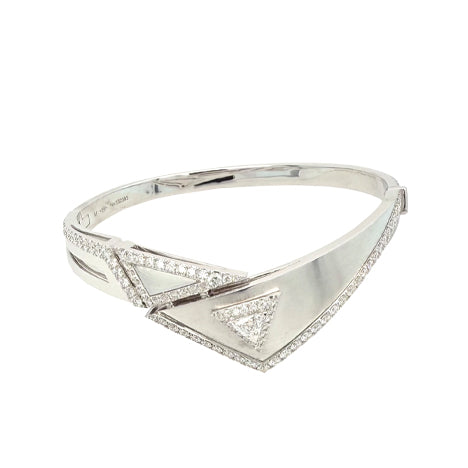 18K white gold and diamond bracelet