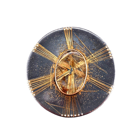 Ladyfingers Jewelry Star Rutilated Quartz Pendant