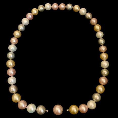 Marcel Roelofs Lustrous Multi Colored Pearl Strand