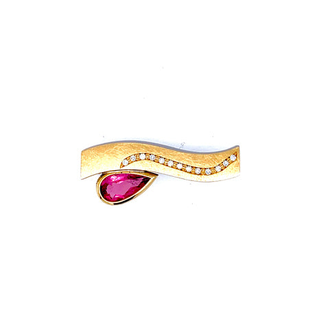 Marcel Roelofs Tourmaline &amp; Gold Detachable Clasp