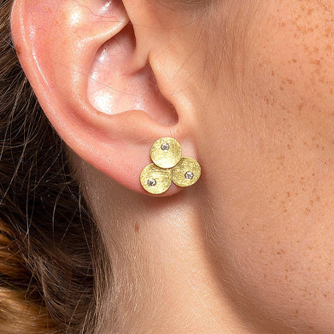 Enric Majoral "Flo" Collection 18K Earrings