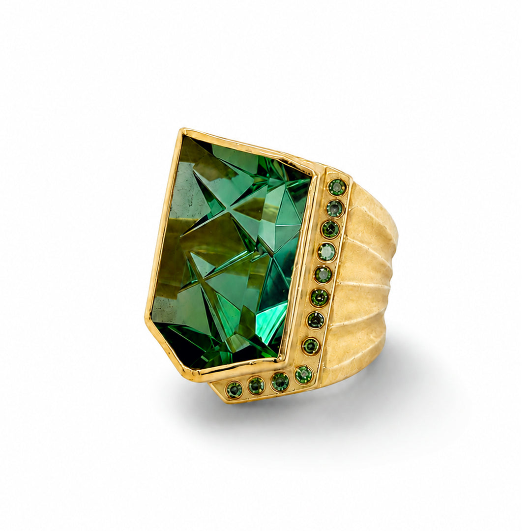 Tourmaline Ring 18K 22K Gold