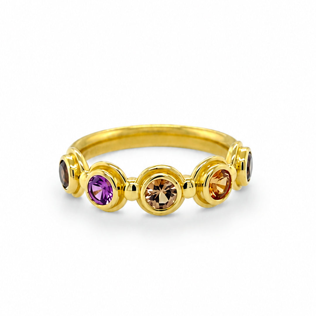 Pink Sapphire Ring 18K Gold