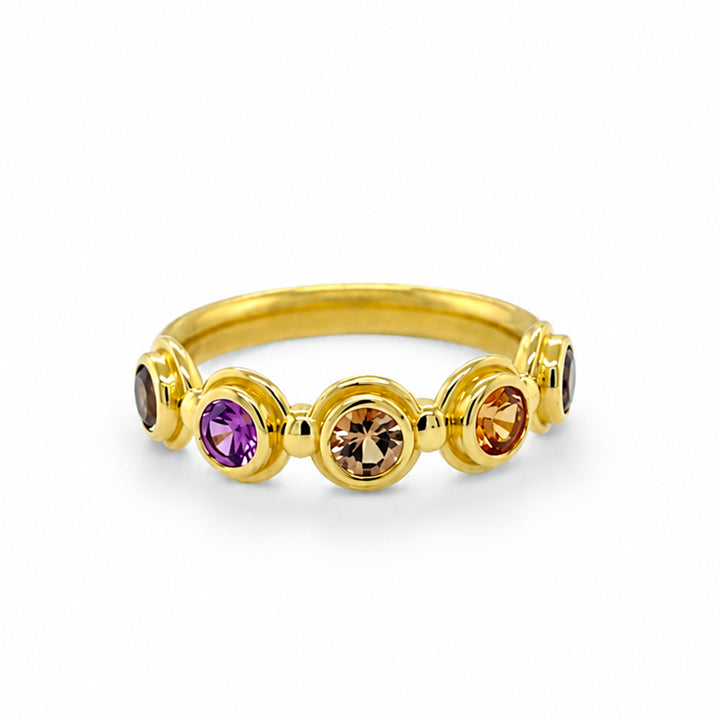 Pink Sapphire Ring 18K Gold