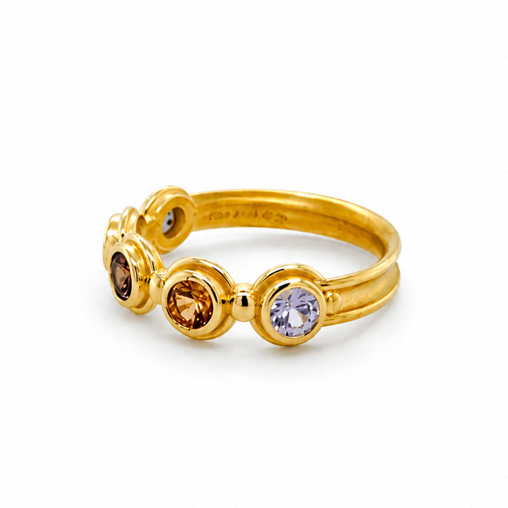 Pink Sapphire Ring 18K Gold