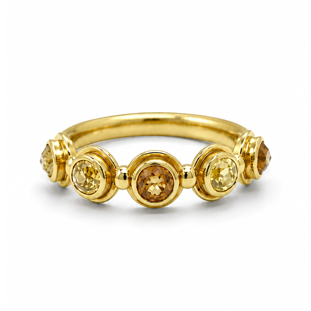 Rose Cut Diamond Ring 18K Gold