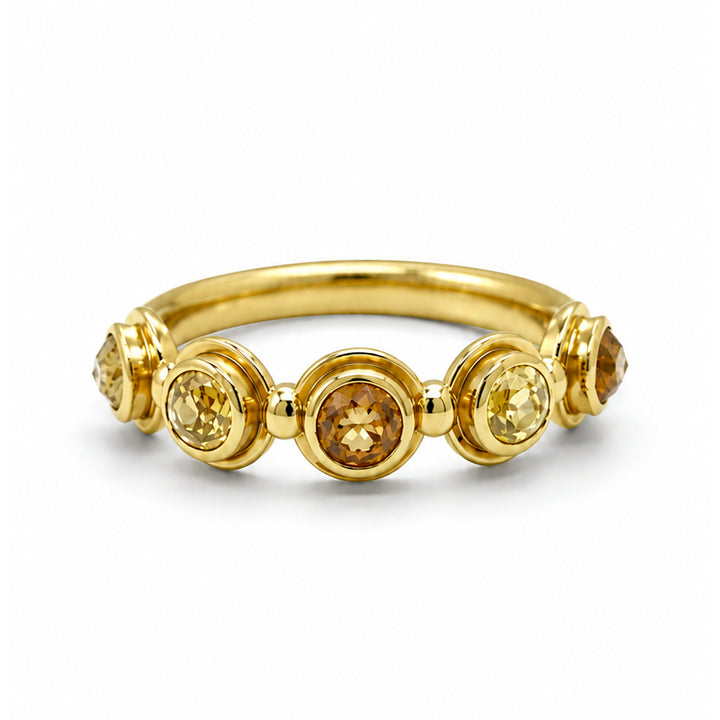 Rose Cut Diamond Ring 18K Gold