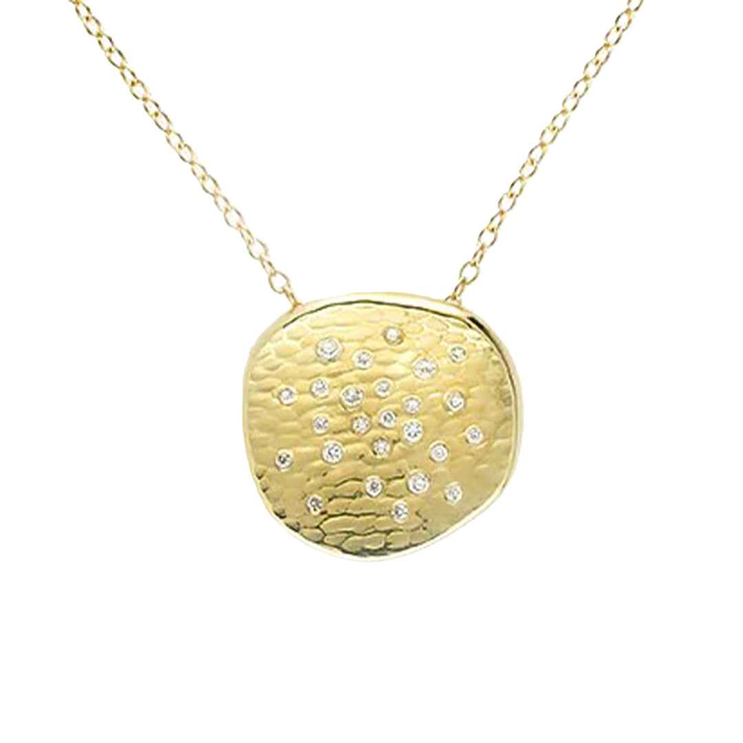 18k Gold Cloud Pendant