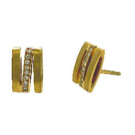 Henrich &amp; Denzel 18K Gold &amp; Diamond Earrings