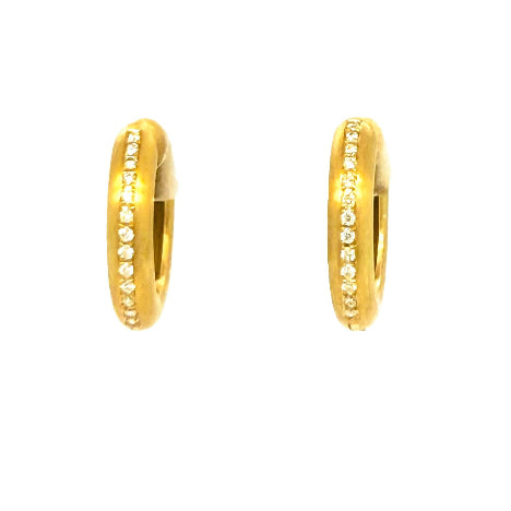 Jorg Kaiser Gold "huggie" style earrings