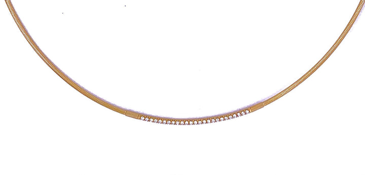 Jorg Kaiser 18K gold collar w/ Diamonds
