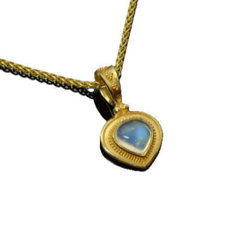 Kent Raible Blue Moonstone Pendant
