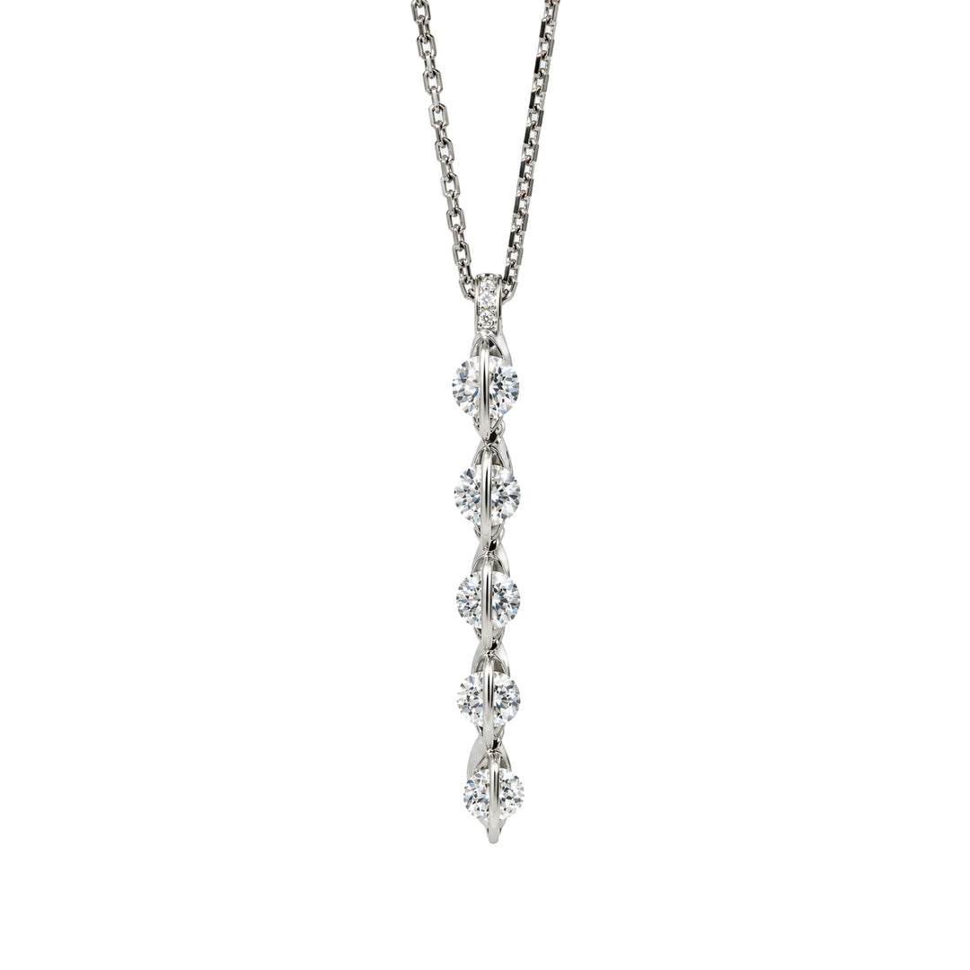 Liberté Diamond 18k White Gold Necklace