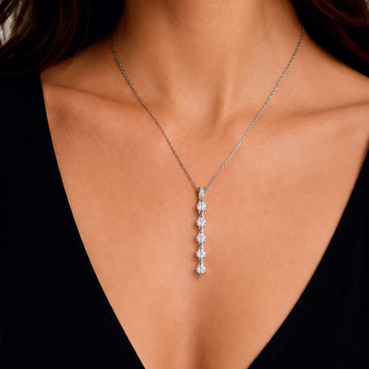 Liberté Diamond 18k White Gold Necklace