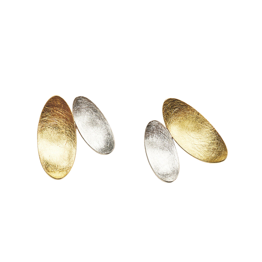 Samoa Earrings 18K Fairmined Gold Sterling Silver 20mm