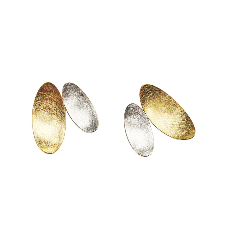 Samoa Earrings 18K Fairmined Gold Sterling Silver 20mm