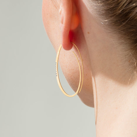Gold hoop earrings