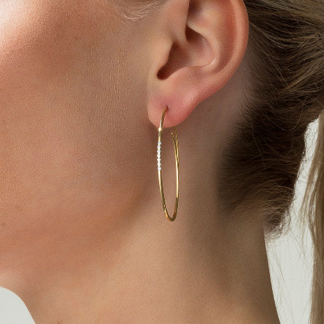Gold hoop earrings