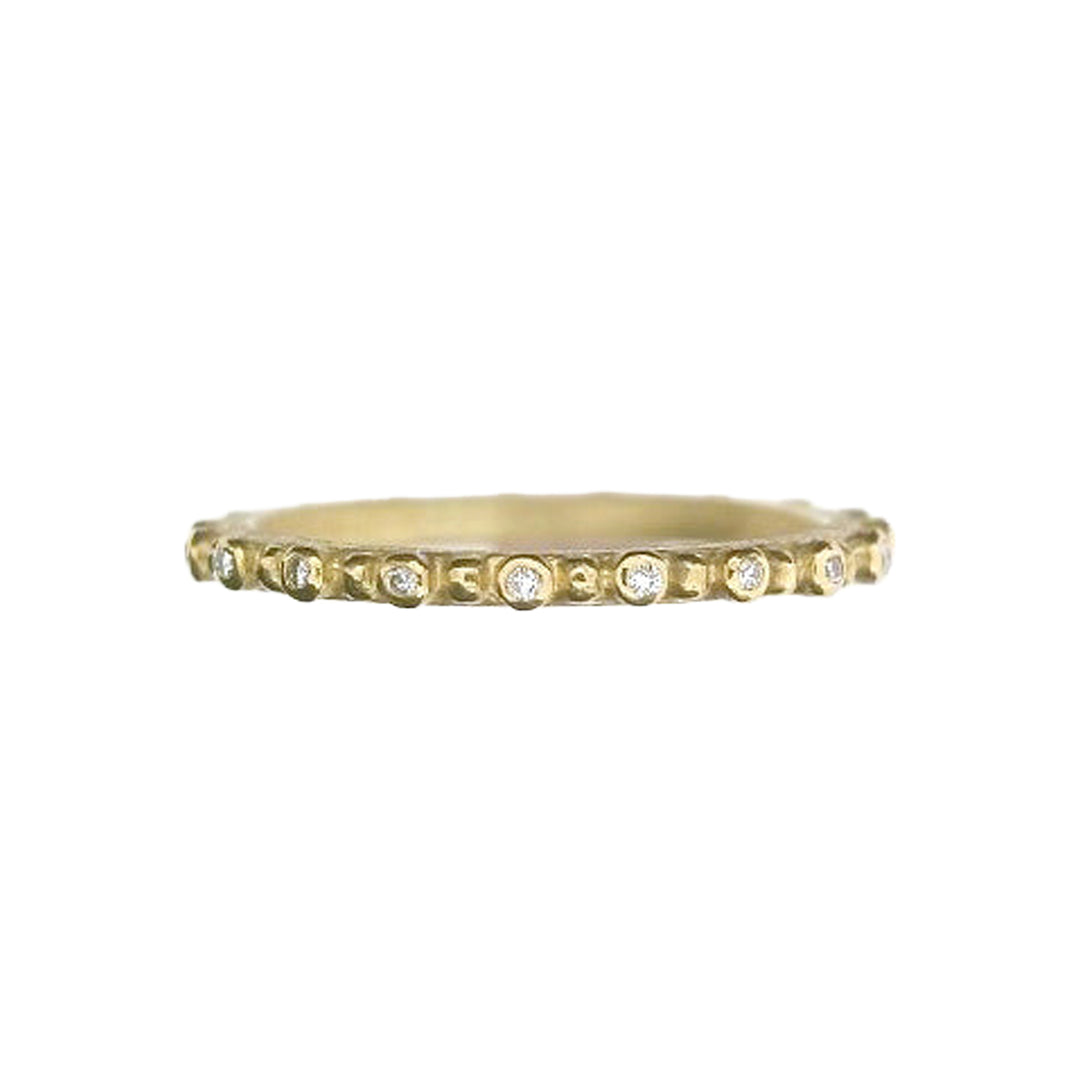 Pins and Needles Diamond Ring 18K Yellow Gold