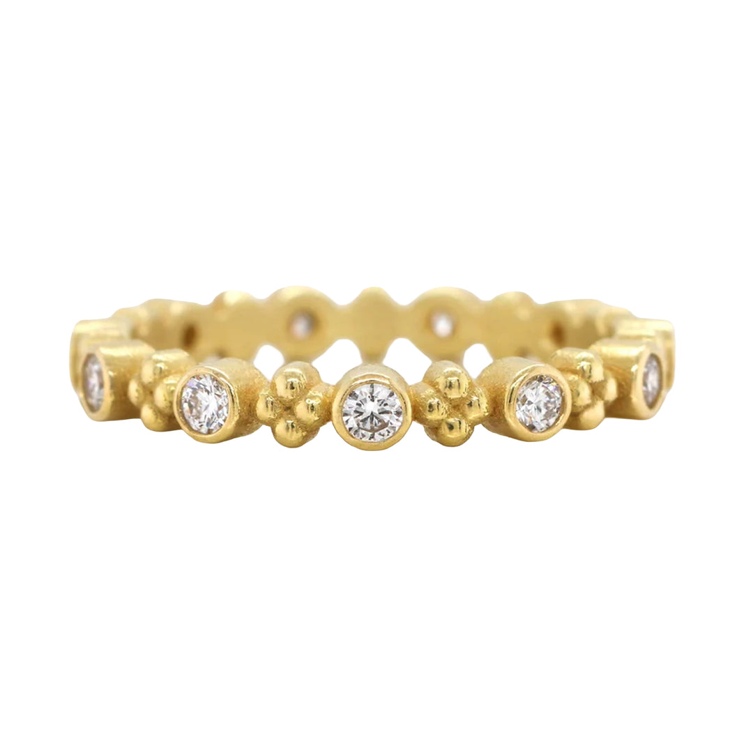 Quad Diamond Ring 18K Yellow Gold