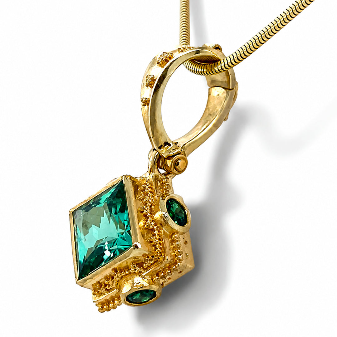 Seafoam Tourmaline Pendant