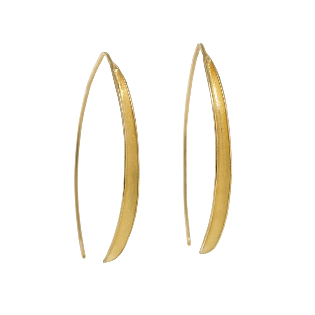 Single Olive Leaf Earrings