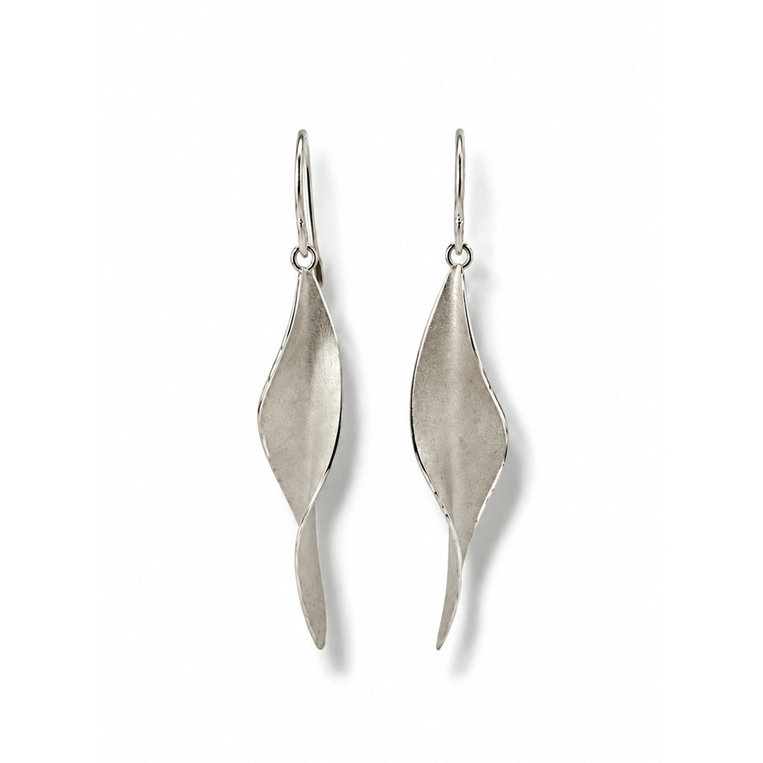 Textured Sterling Silver Earrings