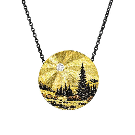 Rocky Mountain memories pendant