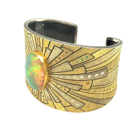 Opal in the sky cuff bracelet