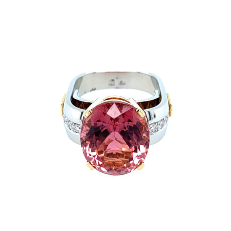 Jean Francois Albert Oval Pink Tourmaline Ring
