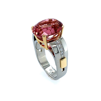 Jean Francois Albert Oval Pink Tourmaline Ring