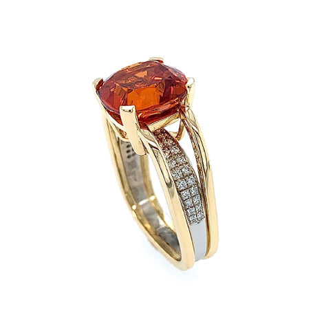 Jean Francois Albert Orange Spessartite Garnet Ring